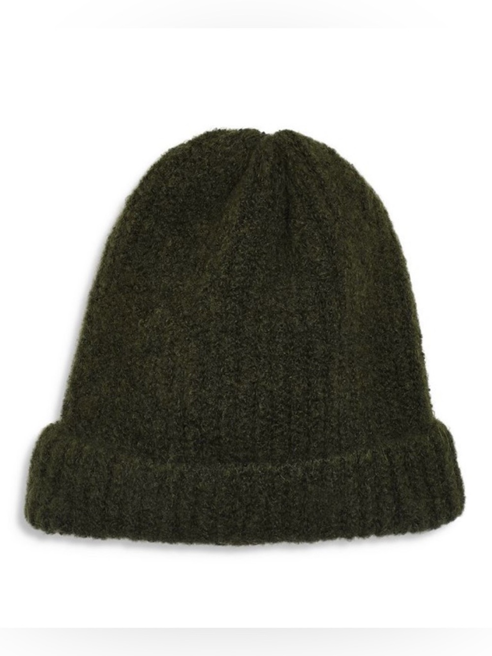 Free People Lullaby Rib knit green hat, O/S - Picture 2 of 2